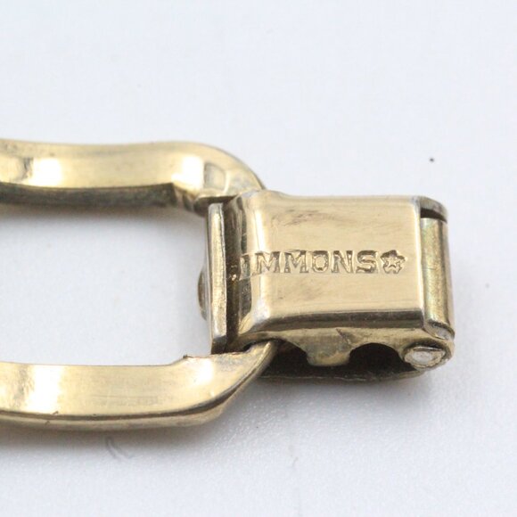 Sweet Emmons Signed Designer Pink Fucshia Glass Squared Rose Gold Tone Bracelet - Picture 9 of 9